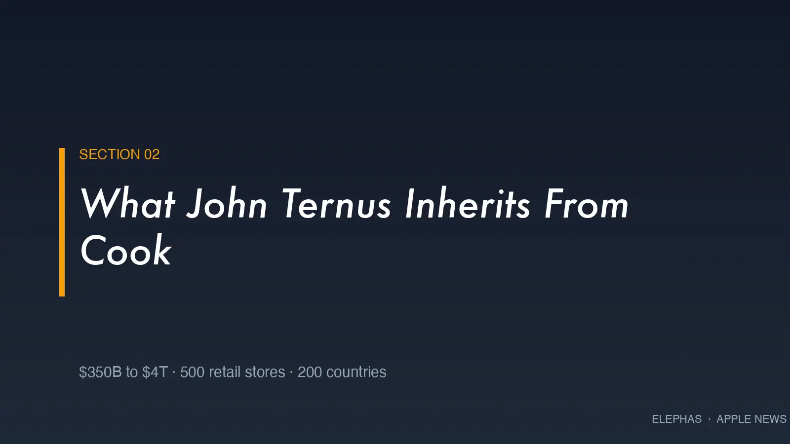 Cook era legacy — market cap growth, revenue, retail stores