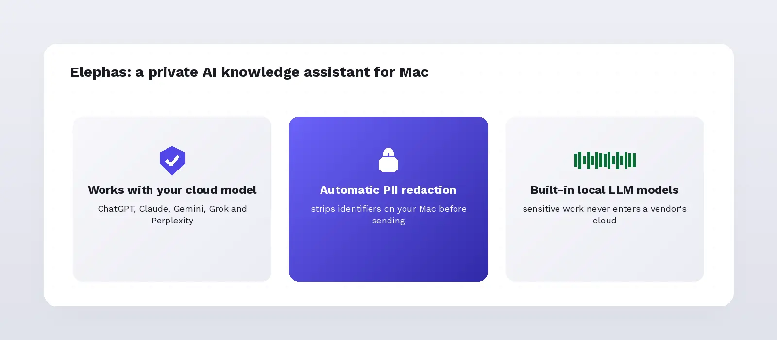 Elephas private AI assistant