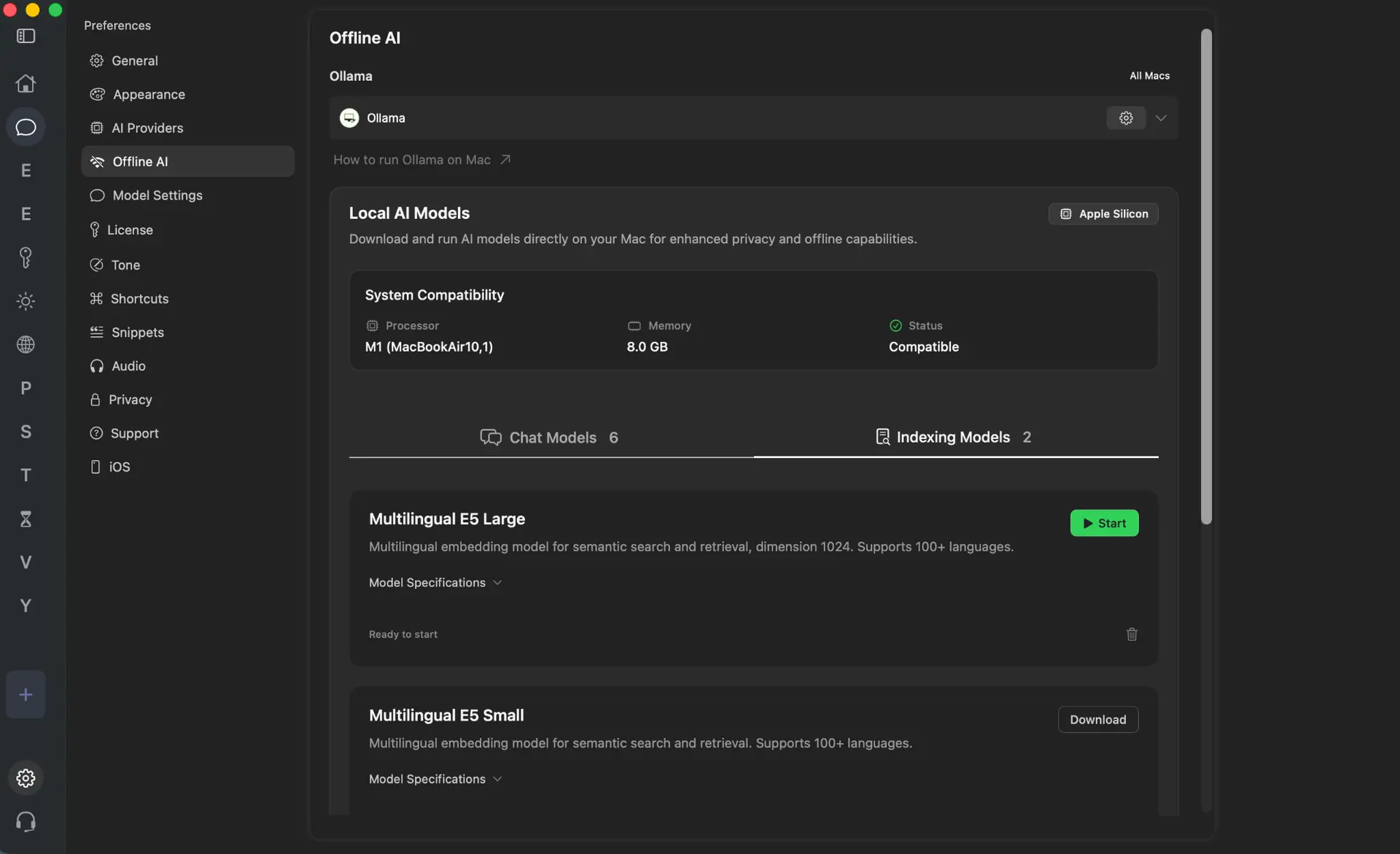 Elephas vs ChatGPT for Apple Notes comparison