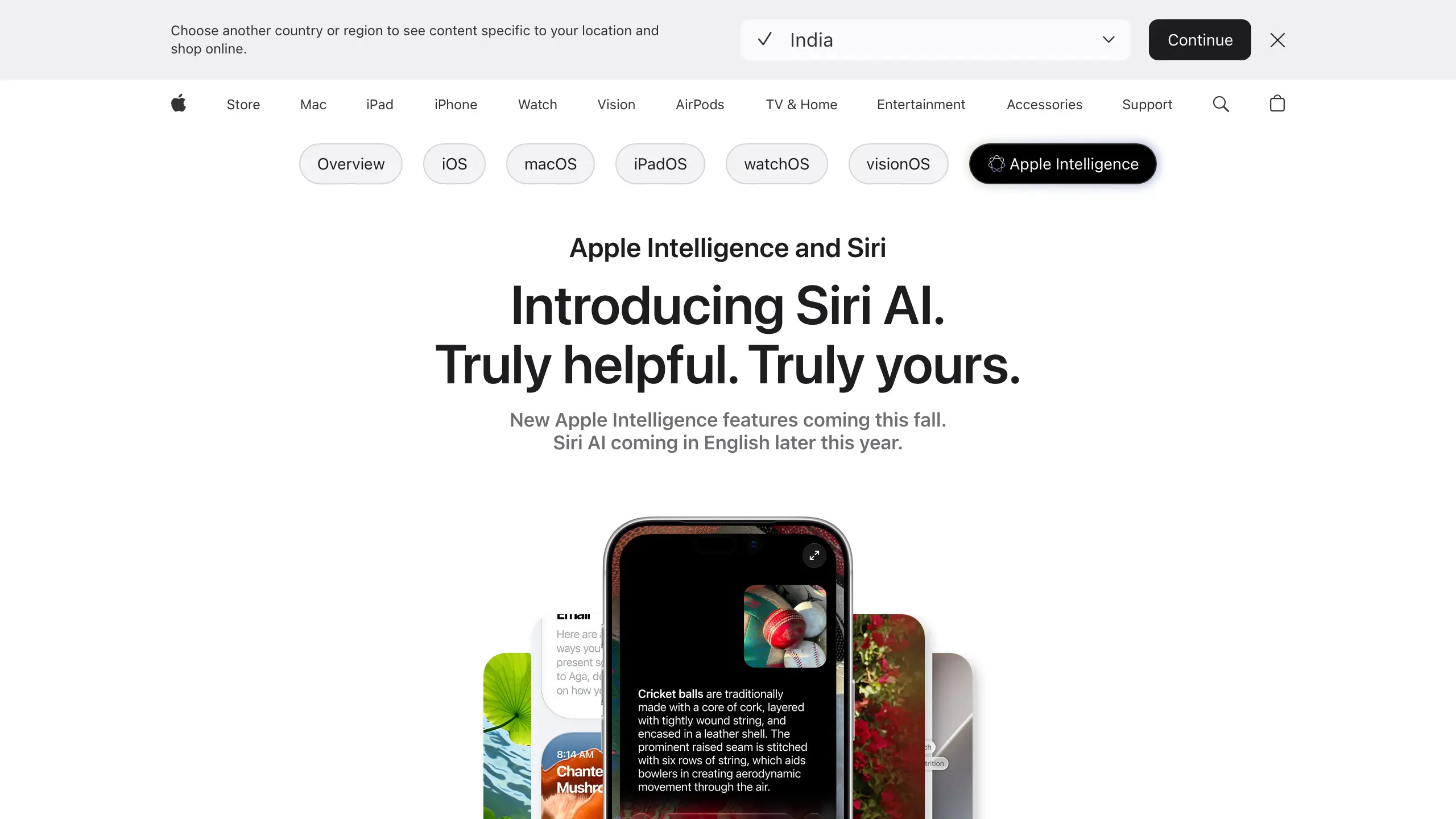 Siri AI on macOS 27 acting across Apple apps