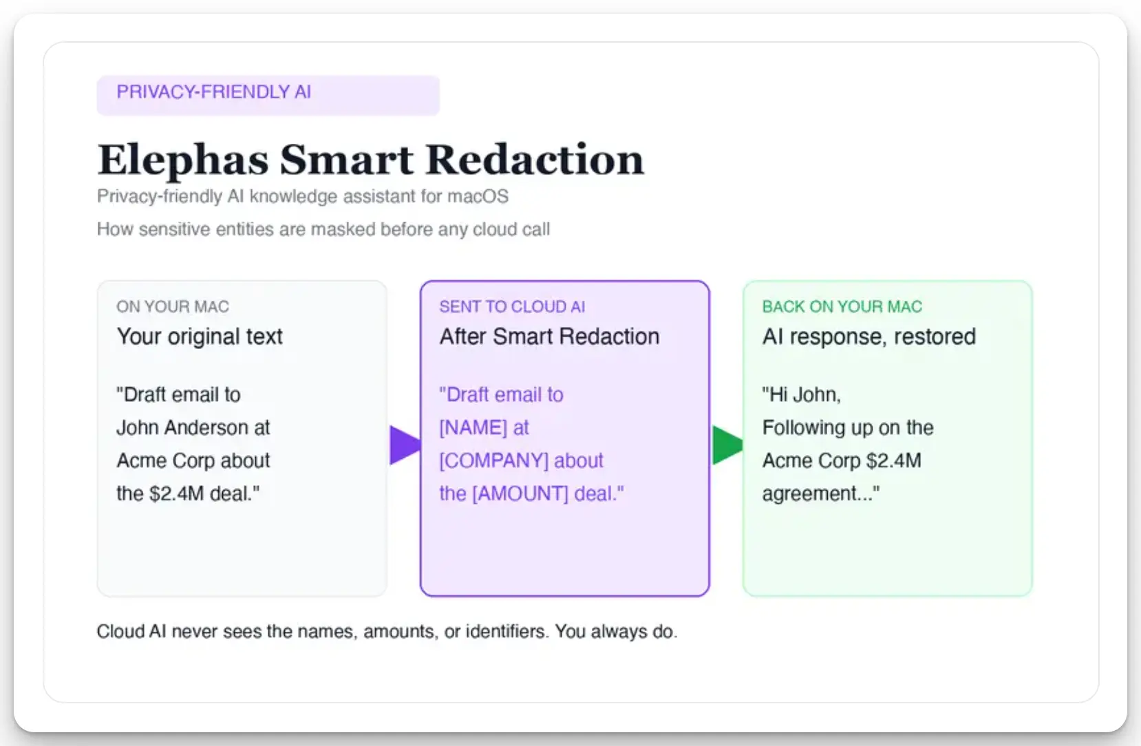Elephas redaction flow diagram