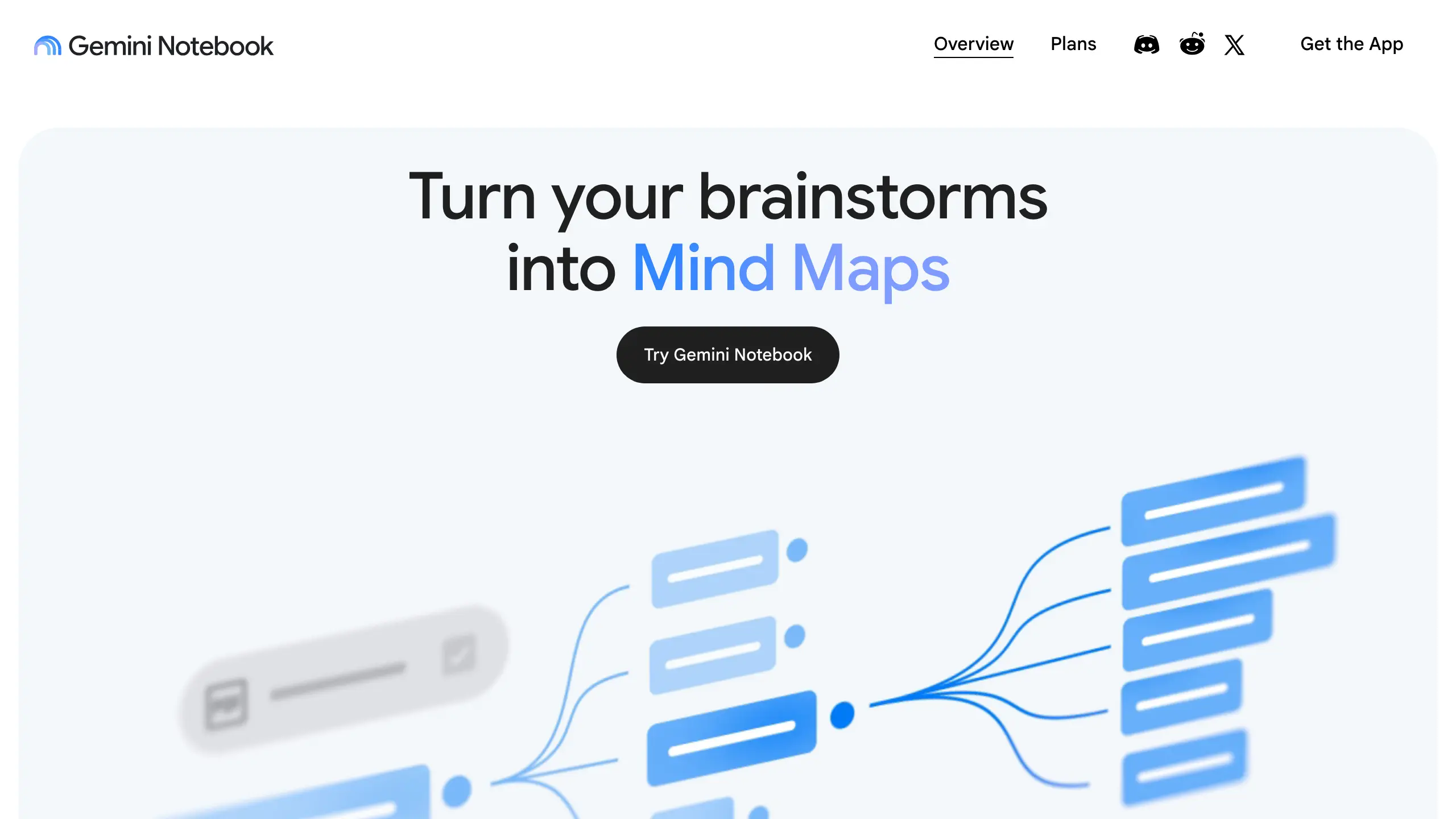 NotebookLM (Gemini Notebook) marketing page