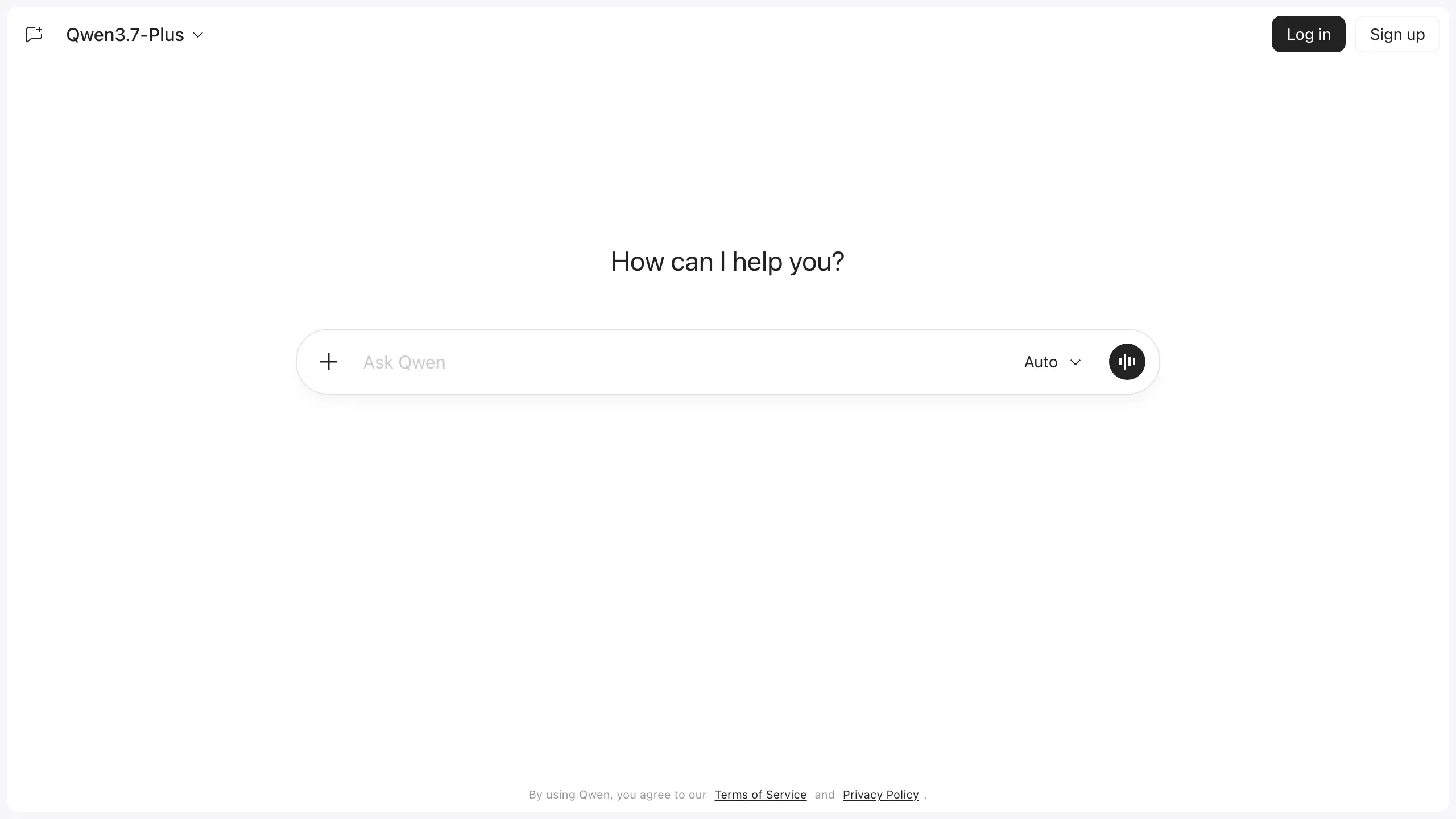 Qwen multimodal chat homepage