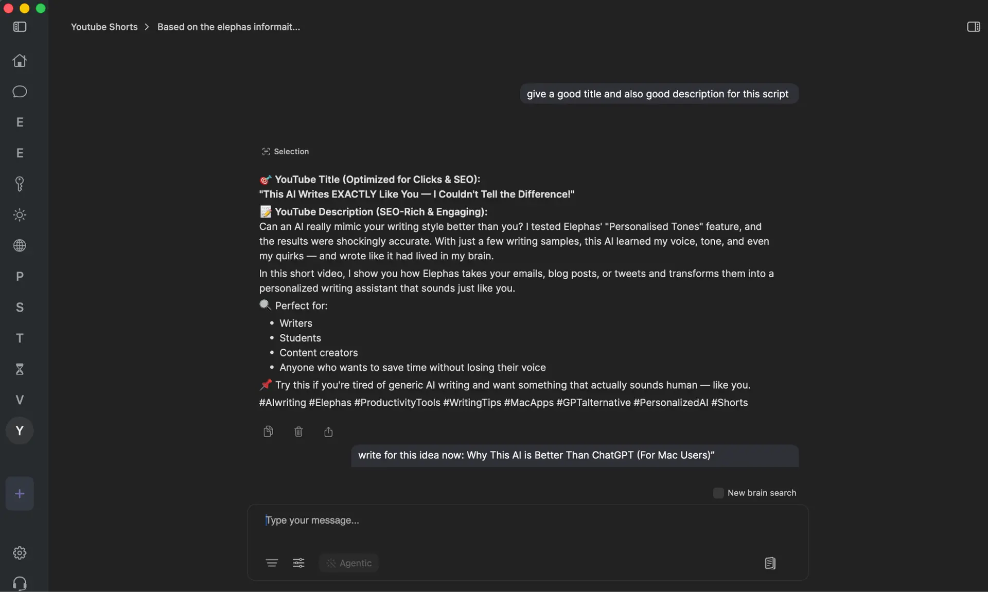 Elephas offline AI capabilities