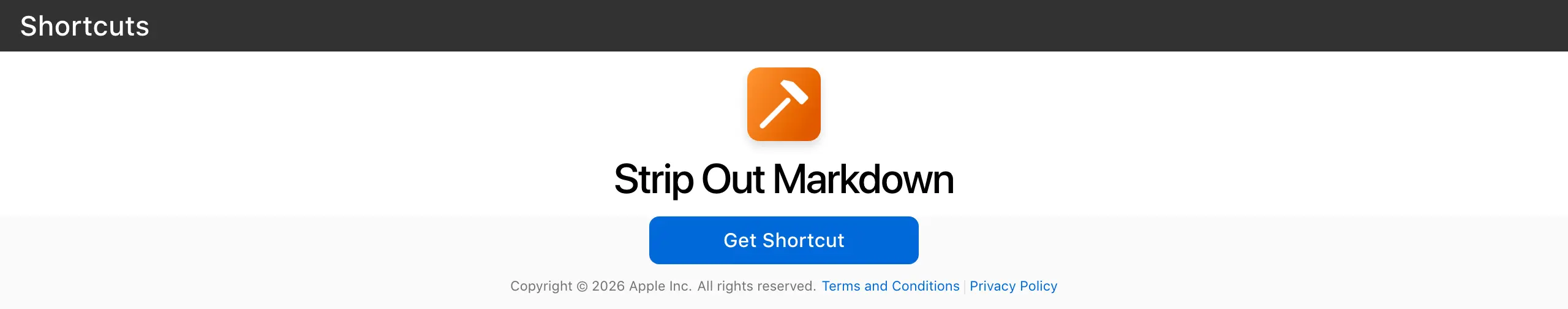 Strip Out Markdown shortcut cleaning Markdown syntax from the Mac clipboard