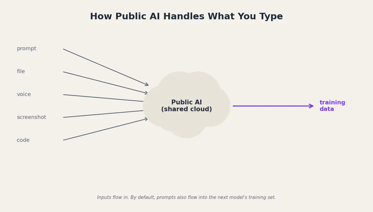 How public AI handles what you type