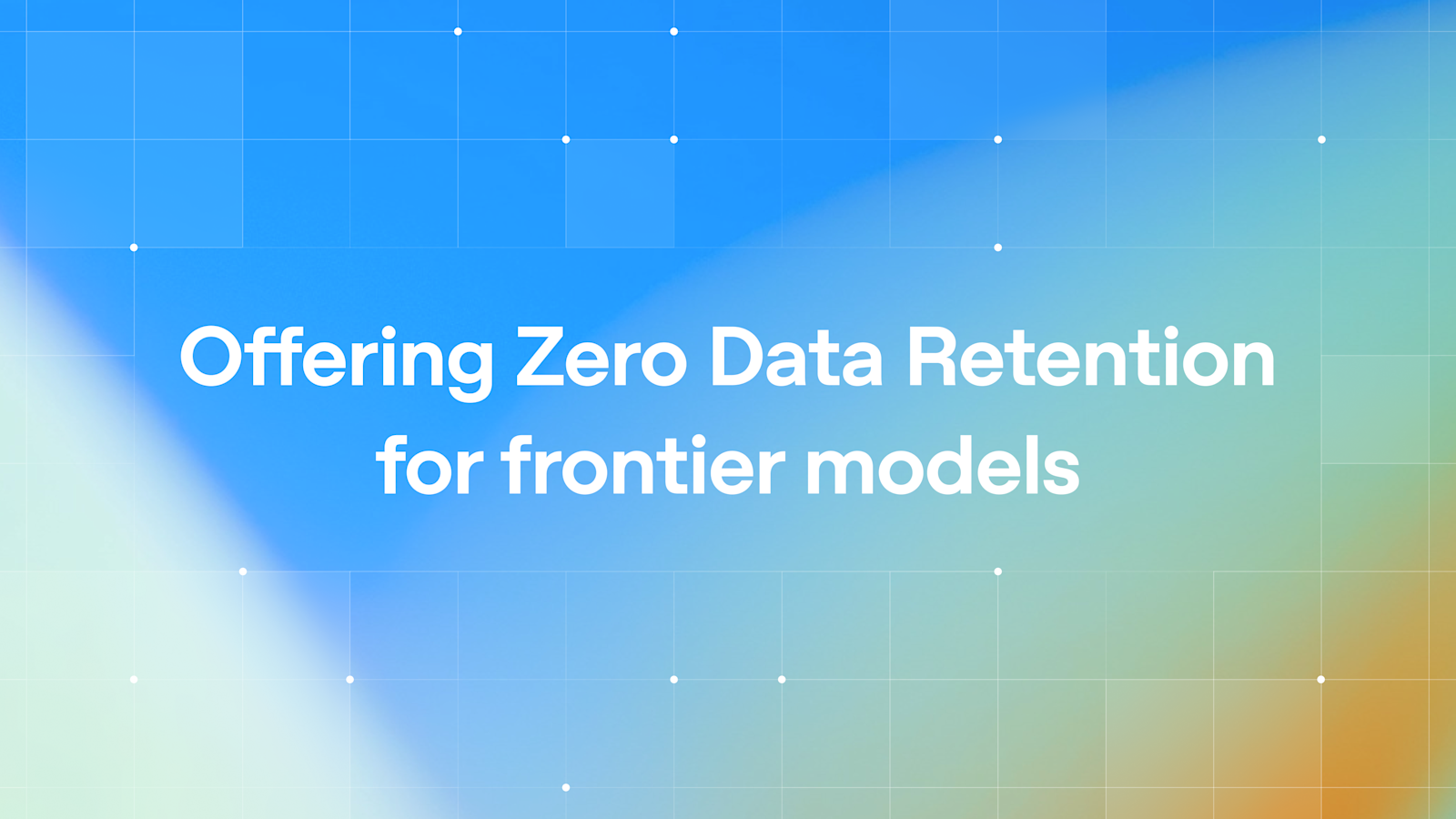 OpenAI's Zero Data Retention announcement previewing Private Safety Processing
