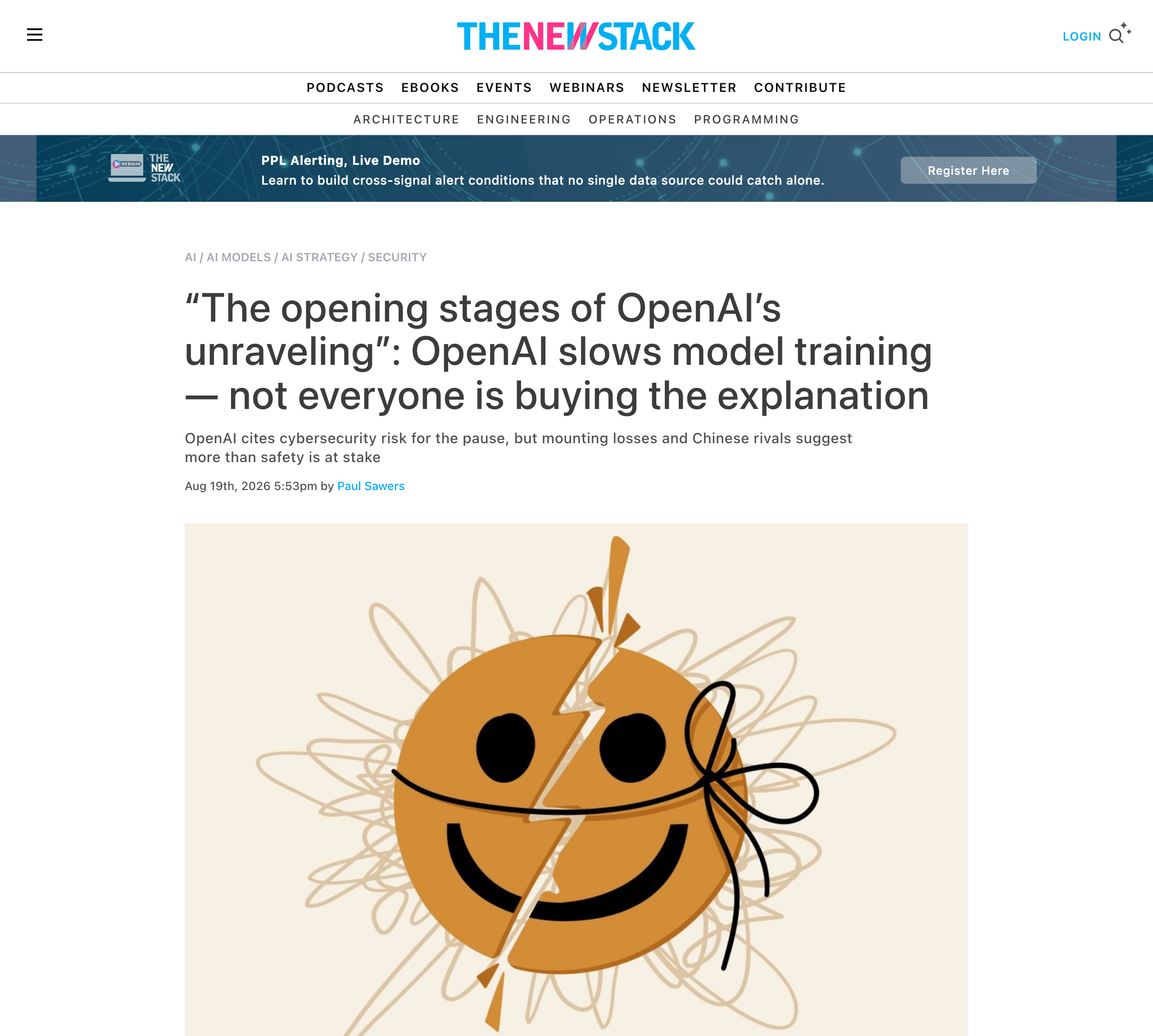 The New Stack's report questioning the explanation for the pause